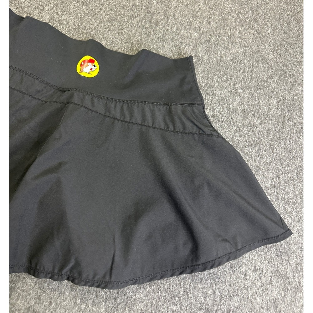 Buc-ee's Skort Skirt + Shorts Pocket Size Medium Black Tennis Pickleball Golf - Picture 4 of 12